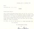 Letter F. Konwitschny. November 21, 1960